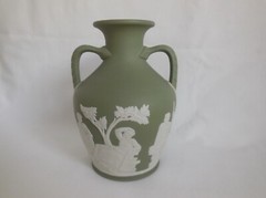 Wedgwood Sage Green Jasperware Portland Vase