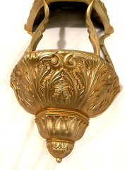 Vintage 1975 Gold Floral /Ivy Holder Wall Vase 23.25″x11″ Syroco Burwood #1300