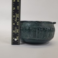 Vintage Greek Souvenir Pottery Set 4 Terracotta Relief Bowls Pitcher Jar Greece