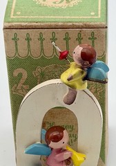 VTG Complete Sevi Wooden Birthday Cake Toppers Handmade In Italy Set of 11