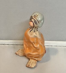 Hagen Renaker Little Horrible Bag In A Sack Orange With Original Label