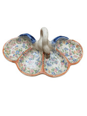 Vintage Japanese Ceramic Swan Dish