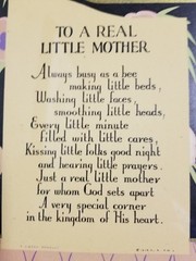 Art Deco Framed Print Poem To A Real Little Mother 1929 A Gibson Product