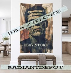 frankenstein horror gothic monster portrait classic wall hanging tapestry 39X59