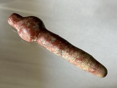 INCREDIBLE PRECOLUMBIAN TAIRONA SHAMAN JASPER STONE MEDICINE DRUG SPOON COLUMBIA