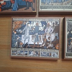 Lot 5 The Cat’s Meow Village Violet Oakley PA Capitol Murals Wood Art Blocks
