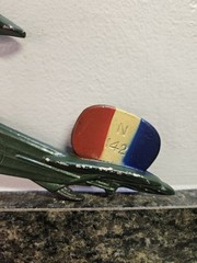 Vintage Sexton Metal Airplane Wall Hanging / Wall Art