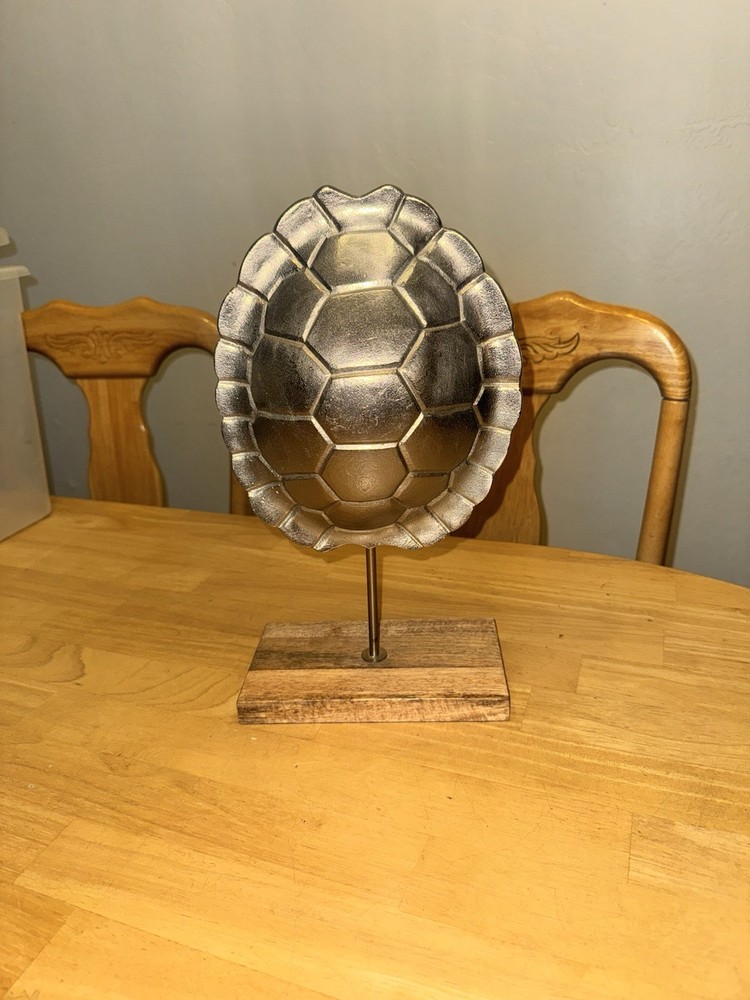 Turtleshell decor/accent piece cast aluminum