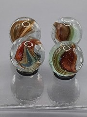 .61″-.58″ Hybrid Cat Eye Sparkler Marble Lot- Akro Master Vitro Foreign- L121