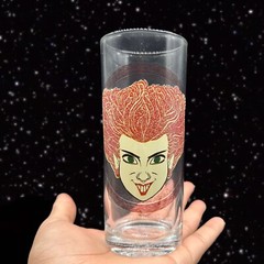 DISNEY HOCUS POCUS 10oz Glasses Sanderson Sisters Halloween 6”T 2.5”W Set Of 4