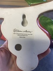 Home Interiors Lot of 5 Fruit Ceramic Wall Hangings-CLEAN