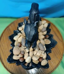 Vintage Aluminum Cast Squirrel Collectible Nut Cracker Black