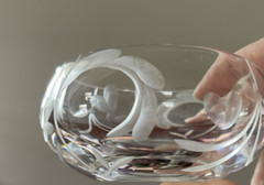 Marquis by Waterford Yours Truly Covered Lead Crystal Trinket Dish Hearts New