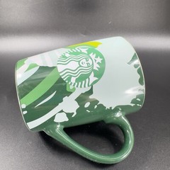 Starbucks 10 Oz Ceramic Coffee Mug With SPASH Multicolor Tropical Style Mug Cup