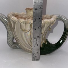 Fitz And Floyd Art Nouveau Tea Pot Iridescent Glaze