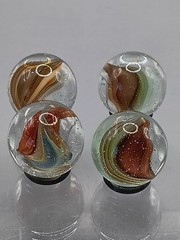 .61″-.58″ Hybrid Cat Eye Sparkler Marble Lot- Akro Master Vitro Foreign- L121