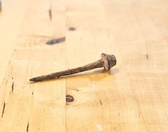 Antique Roman Wrought Iron Nail Fastener Artifact 2.5”