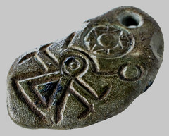 300 BC Ancient Carved Engraved Gemstone Pendant Medallion Wearable Amulet Unisex