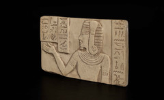 Authentic Ancient Egyptian Antique Rare Queen Cleopatra Relief Plaque BC
