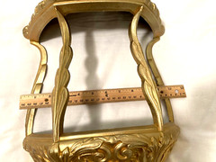 Vintage 1975 Gold Floral /Ivy Holder Wall Vase 23.25″x11″ Syroco Burwood #1300
