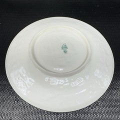 Belleek Christmas 9inch Plate Dish Fine Porcelain 1970 Castle Caldwell Ireland