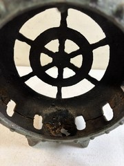 Japanese Nautical Hand Cast Lantern Patina Ship Ocean Sea Heavy Vintage
