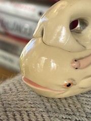 TAI Whale Trinket Box 1990’s 90’s Carved