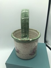 Original 😊 Parsley Artisan Pottery Magnolia Basket Fun
