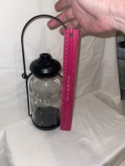 Vintage Retired Yankee Candle Lantern Candle Holder Votive Glass Metal ￼
