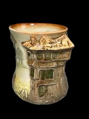 3” Royal Doulton England Dickens Shoe Cobbler Sam Weller Small Relief Mini Vase