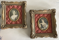 Set of VTG Victorian Cameo Of An Unknown Lady Sir William Charles Ross R.A Frame