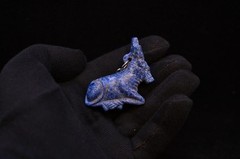 Hathor Pendant Necklace: Hand-Carved Stone Goddess of Love, Joy, Protection