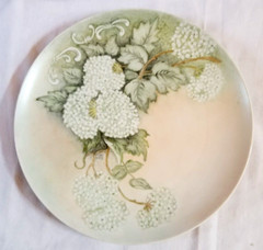 Yarrow Blossoms Porcelain Plate Platter 10.5″ Hand Painted Artist Sampler