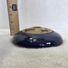 Vintage Studio Art Pottery Seed Jar Early Native Aboriginal Designs Signed TTF