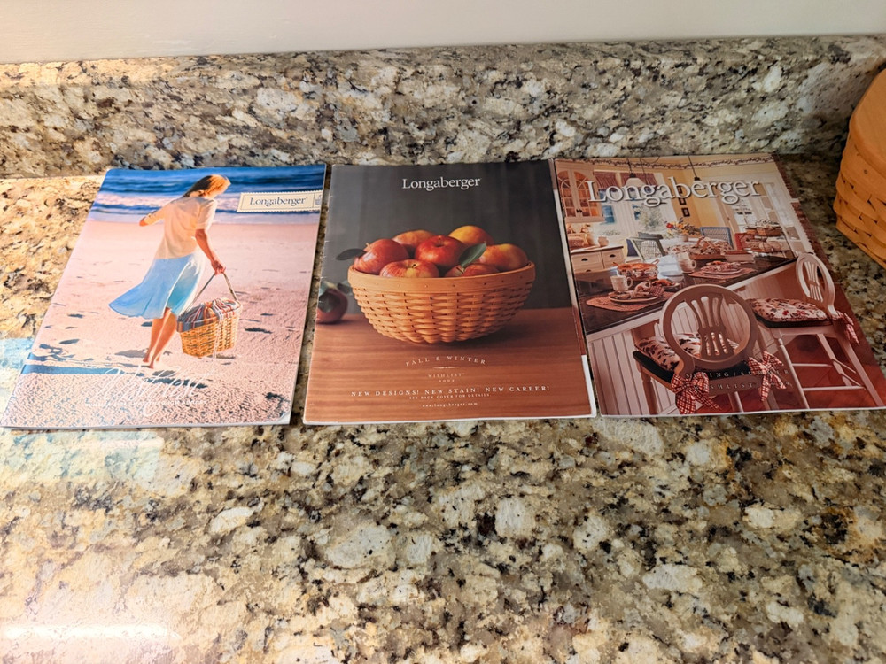 Longaberger Summer 2006 Wish List Catalog 2001,2006,2005,2000,1999,2008