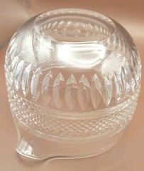 Edwardian Irish Hand Cut Crystal Wine Rinsers, Very Unique, Quality Pieces