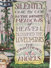 Vtg Mary Engelbreit Poster, The Forget-Me-Not Of Angels , 16″x20″, 1988 Unframed