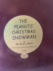 Danbury Mint Lighted The Peanuts Christmas Snowman Charlie Brown Snoopy