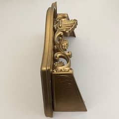 Vintage Homco Gold Plastic Wall Shelf Wall Sconce Candle Holders Birds Lot of 5