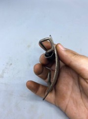Rare Unique Old Islamic Safavid Period Beautiful Iron Belt Buckle With Islamic W