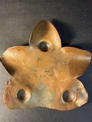 3 Copper Pieces Vase Tray & Star Shaped Decoration