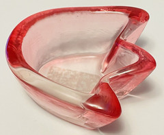 MIKASA Heavy Glass Pink Tulip Flower Votive 4 3/4 inch NEW with box