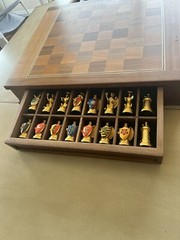 Rare 1982 franklin mint Royal Houses Britain heraldic chess set Orig Certificate