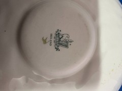 Vintage Belleek Pottery shamrock teacup/saucer set from Ireland – 11th mark