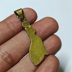 Handmade Brass Bastet Cat Pendant – Ancient Egyptian Jewelry