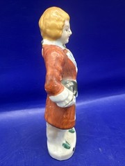 Vtg. Japan 4.75” Porcelain Figurine Traditional Colonial Man Hand Painted w/Gold