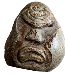 Ancient Prehistoric Neolithic Stone Carved Figurine Idol Worshipper God 3000 BC