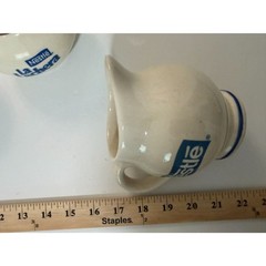 vtg. NESTLE La Lechera Creamer, sugar bowl and mixing bowl set