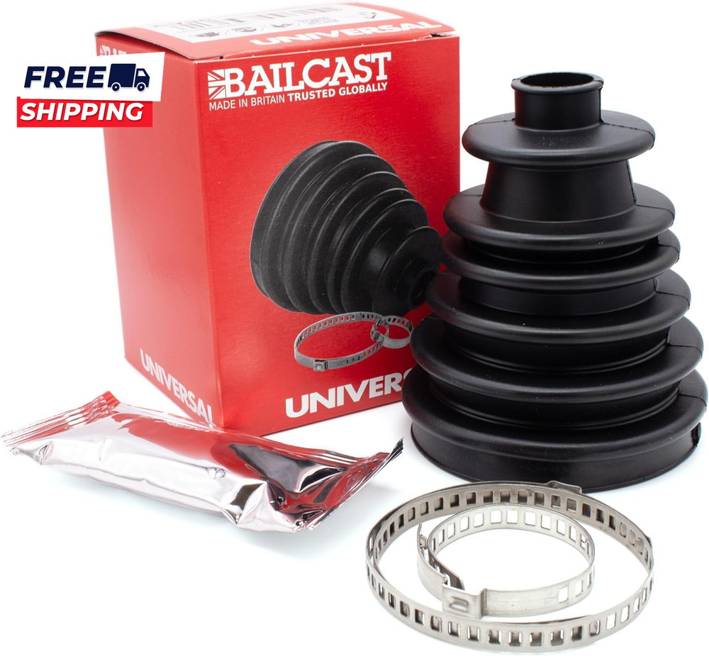 CVS18 Universal Split Constant Velocity Joint Gaiter Boot Replacement Kit Black