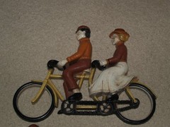 Vintage HOMCO #7357 #7359 Plastic Wall Hanging Plaques Car Bike 1975 Old 1920